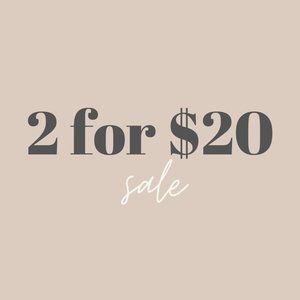 2 for $20 SALE - Marked Items